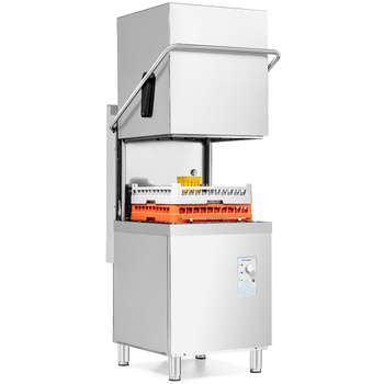 Lave-vaisselle gastronomique à capot avec pompe de vidange, commande manuelle, doseur de produit de lavage, 11,25 kW, 400 V | FORGAST FG00213