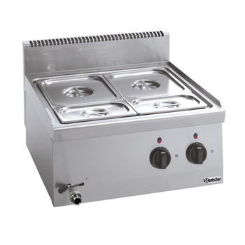 Bain-marie électrique de table avec robinet de vidange | BARTSCHER 131770
