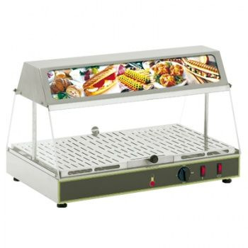 Vitrine chauffante traversante avec humidification, 1 GN 1/1, 0,65 kW | ROLLER GRILL WDL 100