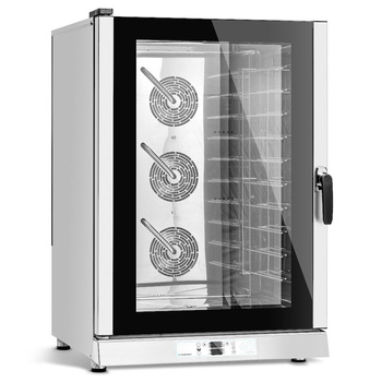 Four mixte à convection vapeur électrique 10 GN 1/1 ou 10 plaques 60x40 cm, 15,7 kW | FORGAST FG09511