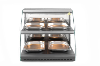 Vitrine chauffante à deux niveaux, 97 l, 0,56 kW | HENDI 233962