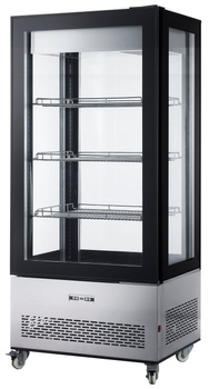 Vitrine réfrigérée 550 l, LED, refroidissement dynamique, 2-6°C | HENDI 233283
