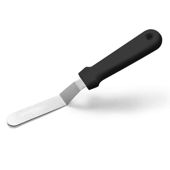 Spatule coudée pour gâteaux, acier inoxydable, 21,5 cm | FORGAST FG11207