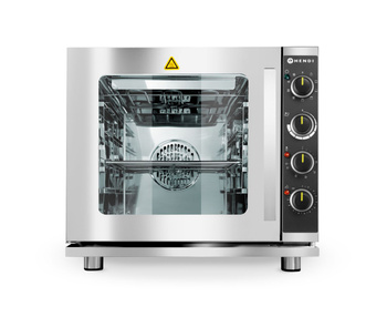 Four à convection-vapeur multifonction, commande manuelle, 4 x GN 2/3, 3 kW, humidification | HENDI 225929