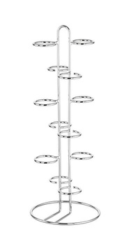 Présentoir de service, pour verres de diamètre 6 cm, 22x22x59 cm | APS 33246