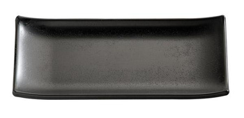 Plateau à sushi ZEN, en mélamine, noir, 22,5x9,5x3 cm | APS 83744