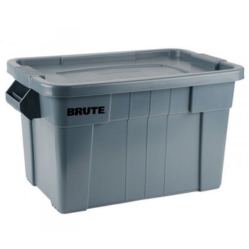 Conteneur de transport alimentaire en polyéthylène BRUTE capacité 75 L gris | RUBBERMAID 9S31-00-GRY