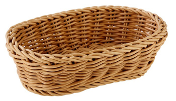 Panier en polypropylène PROFI LINE, ovale, beige, 19x12x6 cm | APS 50625