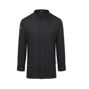 Veste de cuisine Green-Generation noire pour homme | KARLOWSKY JM 35-1
