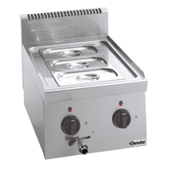 Bain-marie électrique de table avec robinet 3x GN 1/4 | BARTSCHER 131760