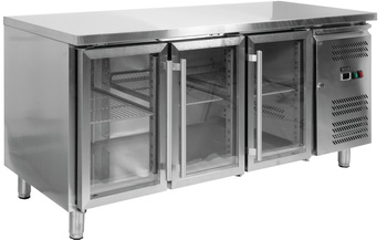 Table réfrigérée 3 portes vitrées | YATO YG-05257