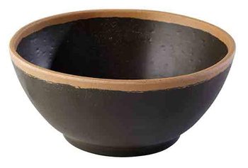 Bol CROCKER, mélamine, noir - brun, 16x7 cm, 700 ml | APS 84572
