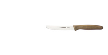 Couteau universel à bord ondulé - 11 cm, marron | GIESSER MESSER 8365 wsp 11 ub