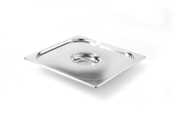 Couvercle en acier pour bac GN 2/3 KITCHEN LINE avec découpe pour louche | HENDI 806920