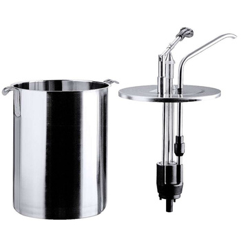 Distributeur avec pompe pour sauces froides, acier inoxydable, 10 l | CONTACTO 3050/010