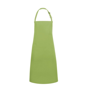 Tablier de cuisine Basic 75 x 90 cm avec poche et boucle citron vert | KARLOWSKY BLS 5-81-Stck