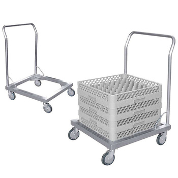 Chariot de transport pour paniers de lave-vaisselle, 60x60x88 cm | CONTACTO 8107/600