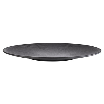 Assiette NERO en mélamine, noire, 42 cm | APS 85066