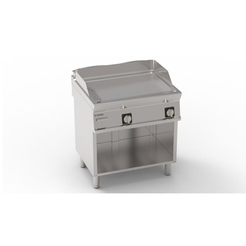 Plaque grill rainurée chromée 400V Tecno74 | TECNOINOX 716223