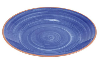 Assiette LA VIDA, en mélamine, bleu-brun, 32x3,5 cm | APS 84161