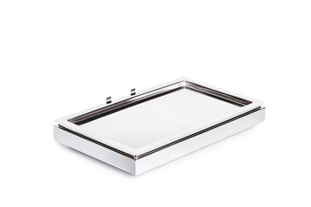 Plateau réfrigérant GN 1/1, acier inoxydable et bois, couleur blanche, sans couvercle | APS 12940