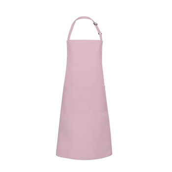 Tablier de cuisine Basic 75 x 90 cm avec poche et boucle rose pâle | KARLOWSKY BLS 5-34-Stck