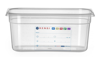 Récipient GN 1/3 prof. 15 cm en polypropylène HACCP | HENDI 880265