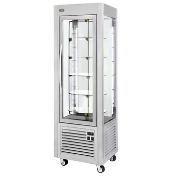 Vitrine réfrigérée d’exposition rotative, refroidissement ventilé, 360 l, argentée | ROLLER GRILL RD 60 T
