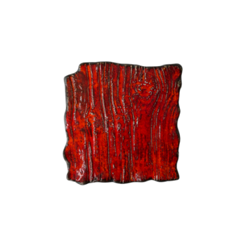 Assiette plate rectangulaire Moku rubis 21 x 21 cm | KERA CERAMIKA 16.3/C.RUB