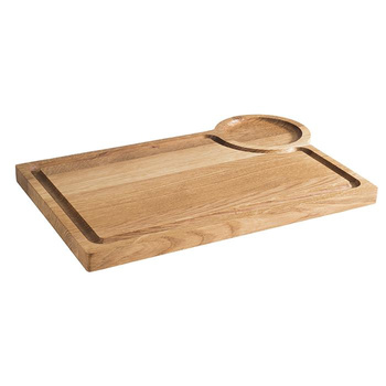 Planche de service en bois de chêne, marron, 37x25x2 cm | APS 808