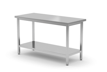 Table de travail centrale avec étagère | HENDI 810736