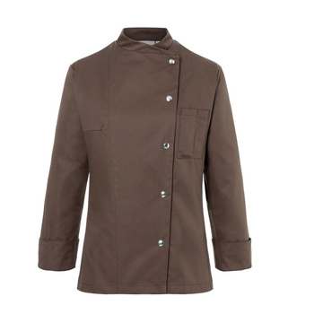 Veste de cuisine femme Larissa brun clair | KARLOWSKY JF 3-28