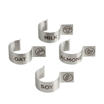 Clips d’indication du contenu pour carafe LINES, set de 4 pièces | APS 10736