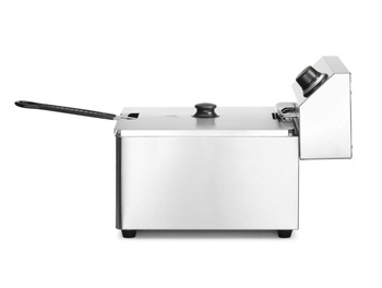 Friteuse électrique Blue Line 8L, 3,5 kW, 1 cuve, zone froide | HENDI 205822