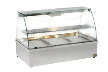 Vitrine chauffante traversante avec humidification, 3 GN 1/1 | ROLLER GRILL BMV 30 I