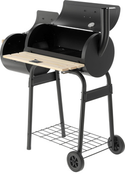 Gril au charbon avec fumoir, grille 60x30 cm | LUND 99901