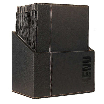 Boîte pour cartes de menu, noire | CONTACTO 5831/241