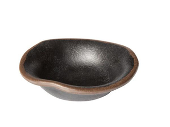 Bol MARONE, mélamine, noir - brun, 11,5x3 cm, 40 ml | APS 84108