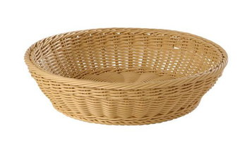 Panier en polypropylène PROFI LINE, rond, beige clair, 37x9 cm | APS 50210