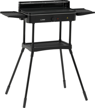Grill électrique sur pied avec plaque rainurée, 2,2 kW | LUND 67424