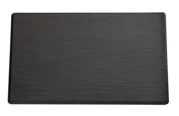 Plateau GN 1/1 SLATE, mélamine, noir, 53x32.5x1.2 cm | APS 83955