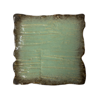 Assiette plate rectangulaire Moku agate 30 x 30 cm | KERA CERAMIKA 16.5/C.AG