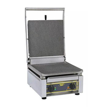 Gril de contact Panini XL, plaques rainurées, 36x36 cm, 3,6 kW, 230 V | ROLLER GRILL PANINI XL