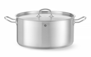 Casserole basse en acier inoxydable - capacité 12 L Kitchen Line | HENDI 836040