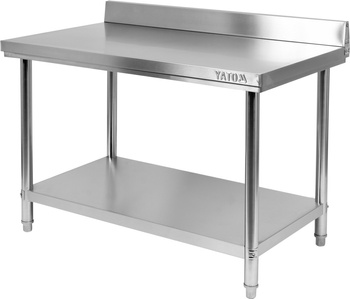 Table de travail en acier inoxydable avec étagère 80x70x85 cm | YATO YG-09030