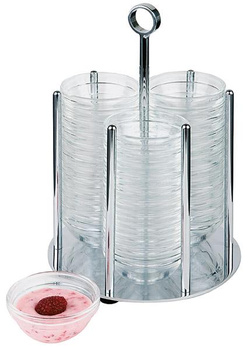 Présentoir buffet distributeur de coupelles, 14x14x20,5 cm | APS 11980