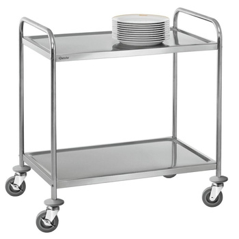 Chariot de service en acier inoxydable à 2 étagères TS200 | BARTSCHER A300062
