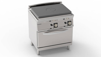 Cuisinière professionnelle à gaz avec plaque TOP et four à gaz GN2/1 16 kW | TECNOINOX 713089