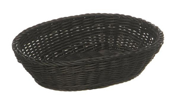 Panier à pain en polypropylène, noir, 25x18x6,5 cm | APS 50802