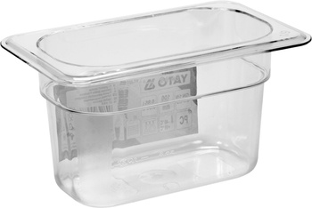 Récipient GN 1/9 prof. 10 cm en polycarbonate | YATO YG-00431